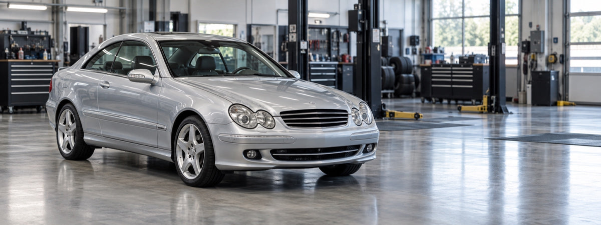 Mercedes Benz CLK 200 Kompressor 2004-2005 en taller