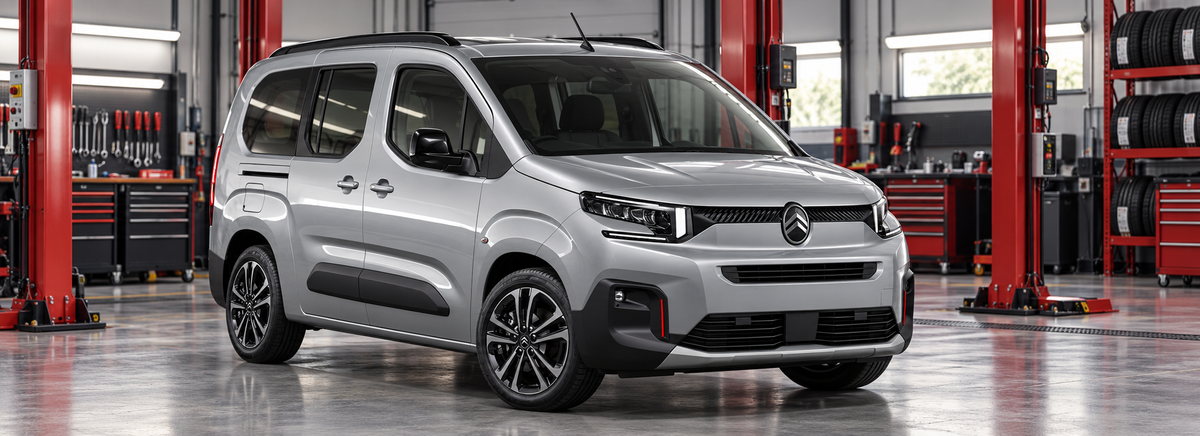 Citroën Berlingo K9 Multispace 1.6 HDi 2025-2026 en un taller de llantas