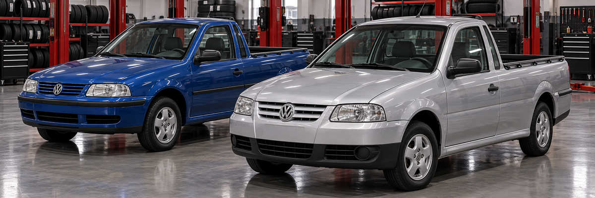 Volkswagen Saveiro 1.8L Cabina simple 2000-2009 en taller de llantas