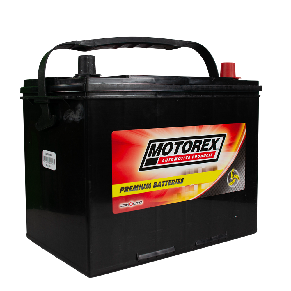 BATERIA MOTOREX 24R950 <BORNE INVERTIDO> 12V ~ 611CCA 18° |LARGO: 259MM - ANCHO: 167MM - ALTO: 229MM|