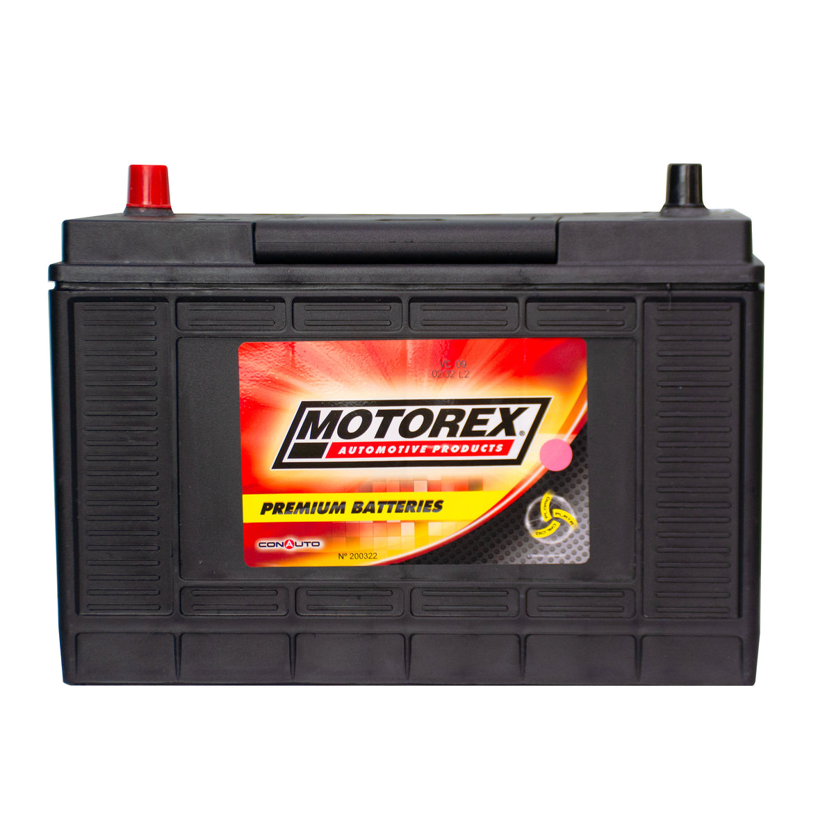 BATERIA MOTOREX 31O851 <BORNE NORMAL> 12V ~ 670CCA 18° |LARGO: 329MM, ANCHO: 172MM, ALTO: 241MM|