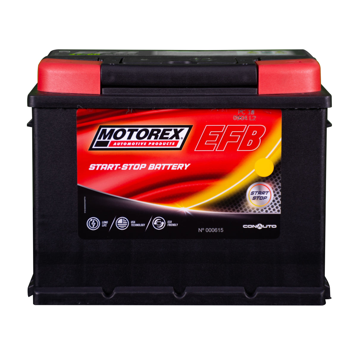BATERIA MOTOREX 35-65EFB 12V ~ 658CCA 18° |LARGO: 230MM - ANCHO: 176MM - ALTO: 218MM|