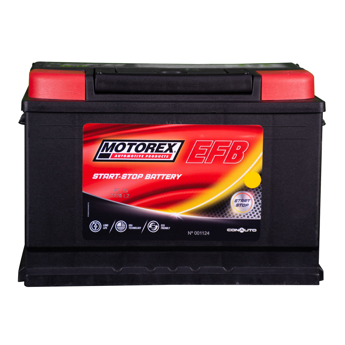 BATERIA MOTOREX 48D-70EFB 12V ~ 740CCA 18° |LARGO: 270MM - ANCHO: 173MM - ALTO: 188MM|