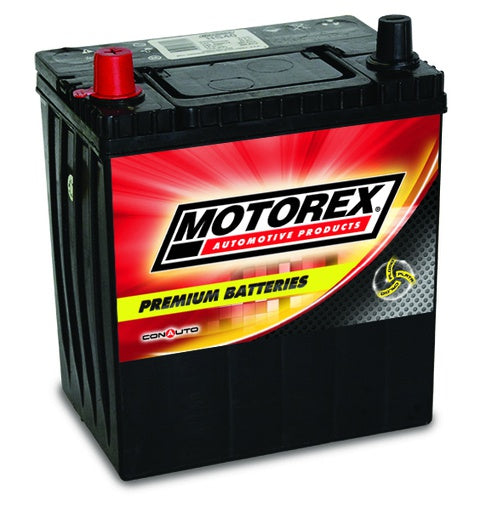 BATERIA MOTOREX NS40 12V ~ 370CCA 18° |LARGO: 196MM - ANCHO: 126MM - ALTO: 224MM|