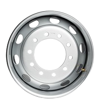 ARO DE ACERO 8,25 X 22.5 TIPO AMERICANO 10 HUECOS HEAVI DUTTY - 16MM