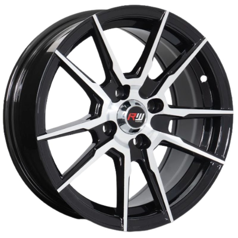 RW® - 15X7.0 4X100 ET35 CB73.1 BLACK MACHINED