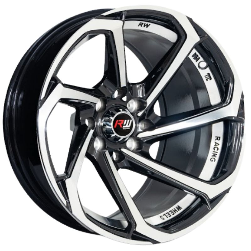 RW® - 15X8.0 4X100/4X114.3 ET-10 CB73.1 BLACK MACHINED/UNDE