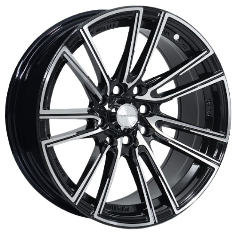 RW® - 15X8.0 4X100/4X114.3 ET15 CB73.1 BLACK MACHINE