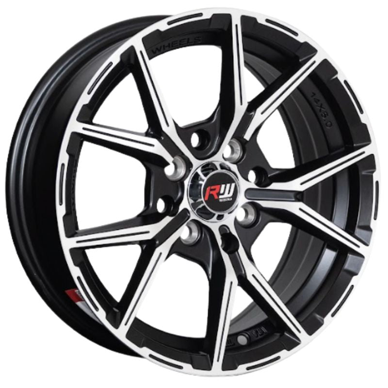 RW® - 14X6.0 8X100/114.3 ET35 CB73.1 SATIN BLACK MACHINE