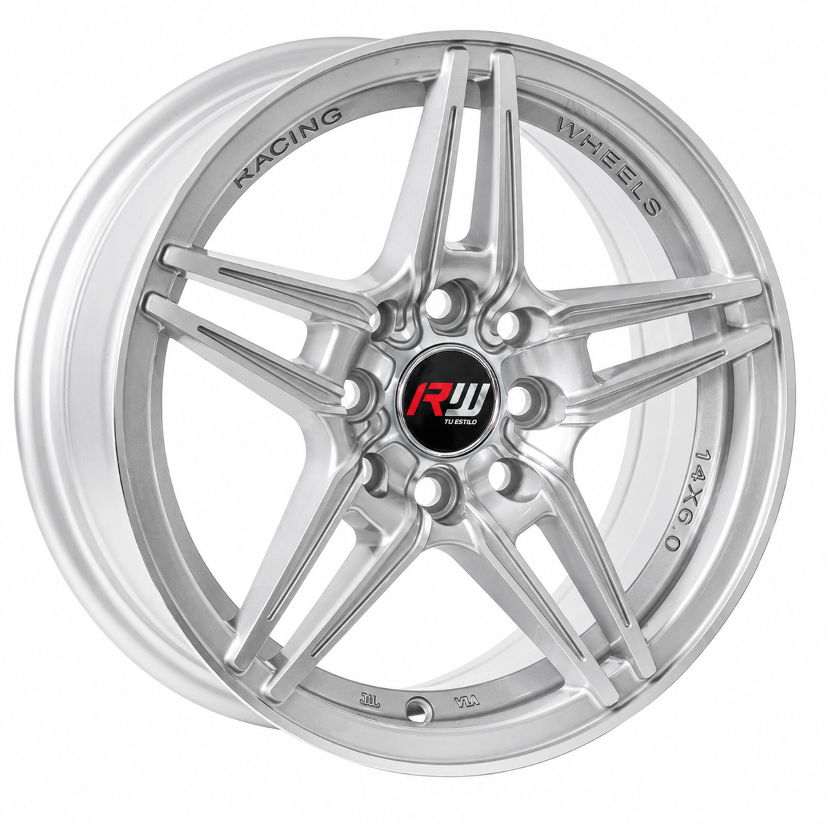 Aro RW® - 14X6 100/114.3X8 ET35 CB73.1 SILVER MACHINE - SKU 803.163588