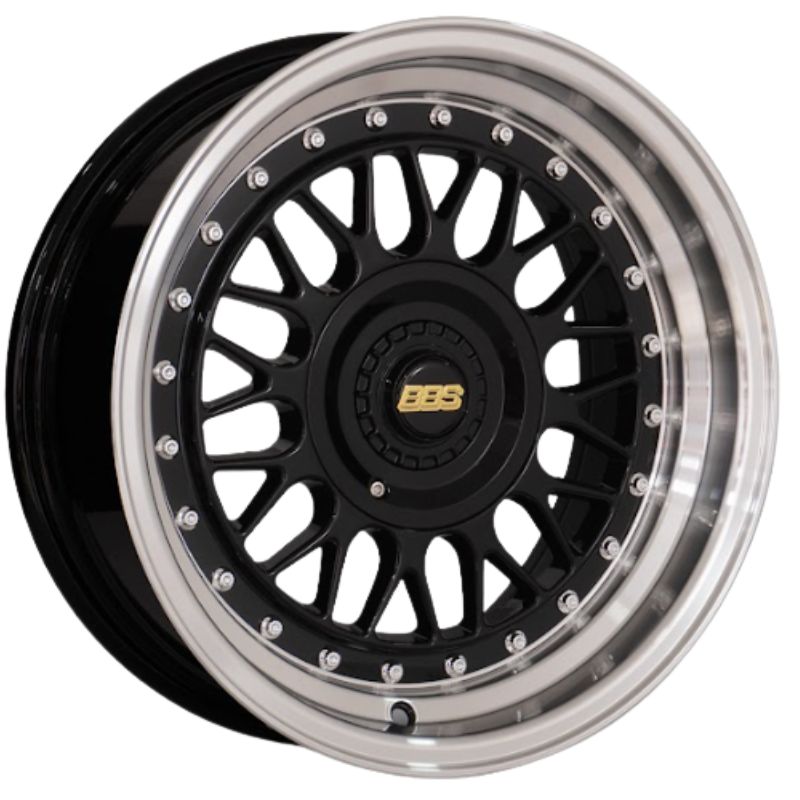 RW® - 15X8.0 4X100/4X114.3 ET20 CB73.1 BLACK/LIP POLISH -RIV