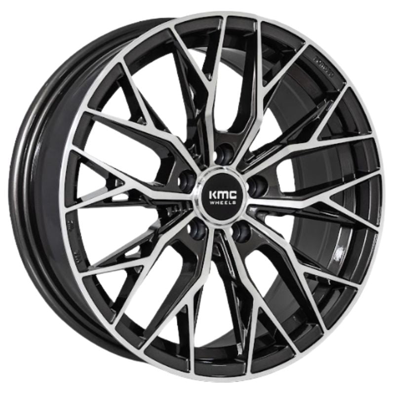 RW® - 17X7.5 5X108 ET35 CB73.1 DARK GUN METAL MACHINE