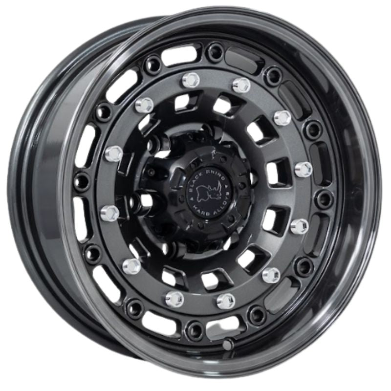 RW® - 15X8.0 6X139.7 ET-10 CB110.1 GUN METAL/LIP BLACK -RI