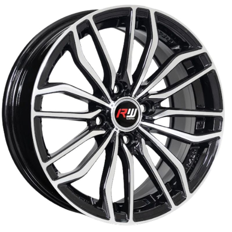 RW® - 15X7.0 4X100 ET40 CB73.1 BLACK MACHINED
