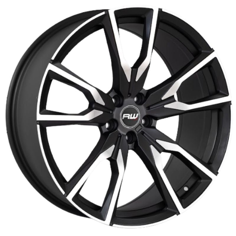 RW® - 21X9.5 5X112 ET36 CB66.6 SMATE BLACK/MACHINED