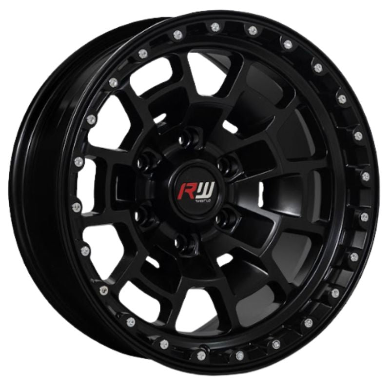 RW® - 17X8.5 6X139.7 ET-5 CB110 SMATE BLACK -RIVET