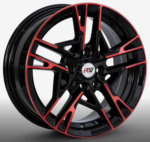 ARO 14X6 100/114.3X8 ET35 CB73.1 BLACK/MACHINE RED