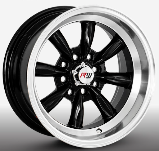 ARO 14X7 100/114.3X8 ET-10 CB73.1 BLACK/LIP POLISH