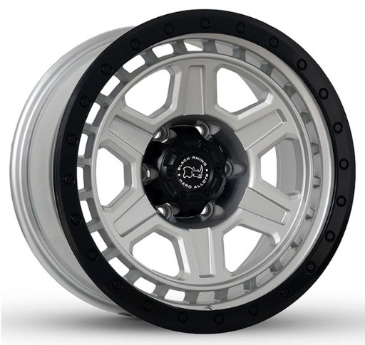 ARO 17x9 139.7X6 ET-12 CB110.1 SILVER/RING SMATE BLACK