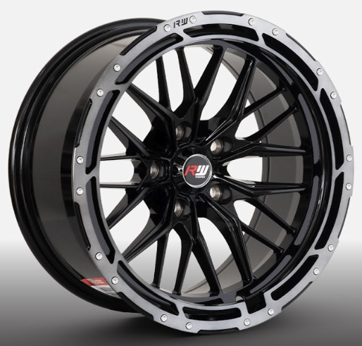 ARO 16X8 114.3X5 ET-5 CB73.1 BLACK/RING POLISH BLACK/R