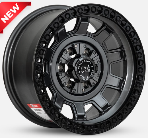 ARO 16X8 130/139.7X12 ET-5 CB100.1 DARK GUN METAL/RING