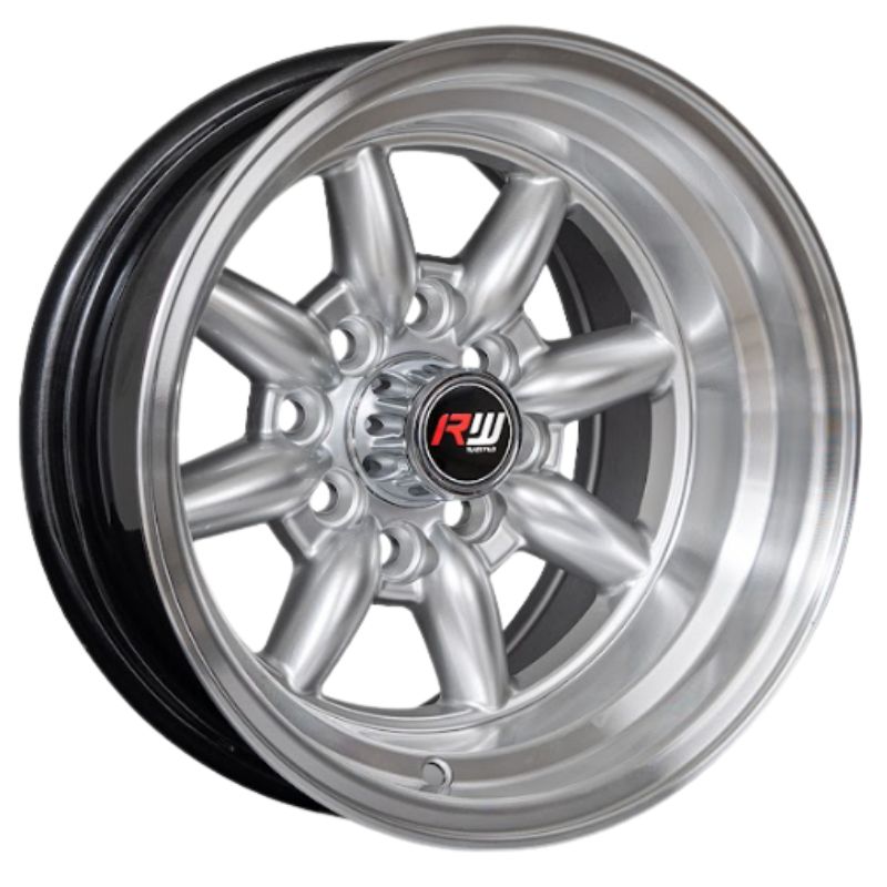 RW® - 13X8 4X100/4X114.3 ET-7 CB73.1 HS/LIP POLISHED