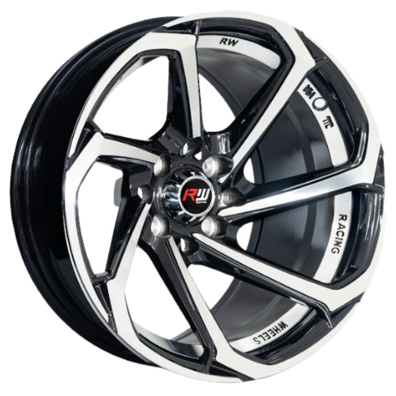 RW® - 13x7 4X100/4X114.3 ET0 CB73.1 BLACK MACHINED/UNDERCUT