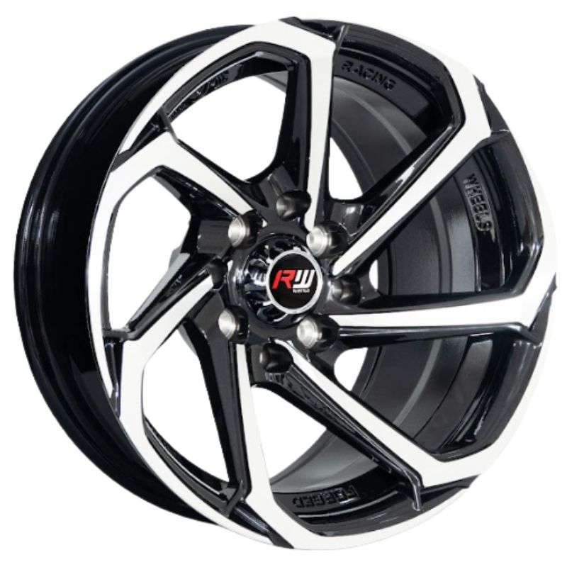 RW® - 13x7 4X100/4X114.3 ET0 CB73.1 BLACK MACHINED