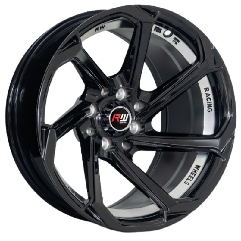 RW® - 13x7 4X100/4X114.3 ET0 CB73.1 BLACK/UNDERCUT POLISH
