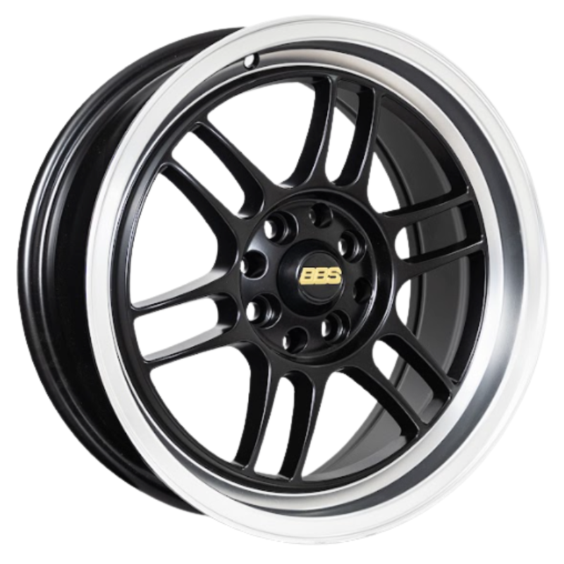 RW® - 16X7 4X100/4X108 ET38 CB73.1 SMATE BLACK/LIP POLISHE