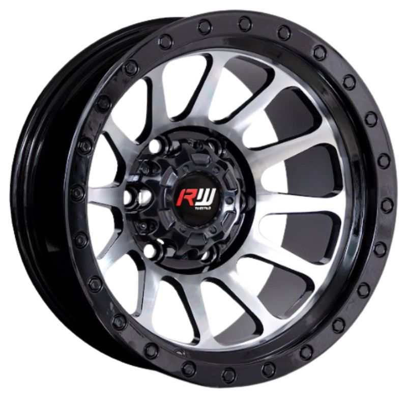 RW® - 15X10 6X139.7 ET-44 CB110 BLACK MACHINE