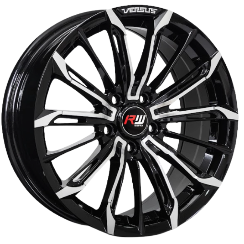 RW® - 17X7.5 5X110 ET42 CB73.1 BLACK MACHINE