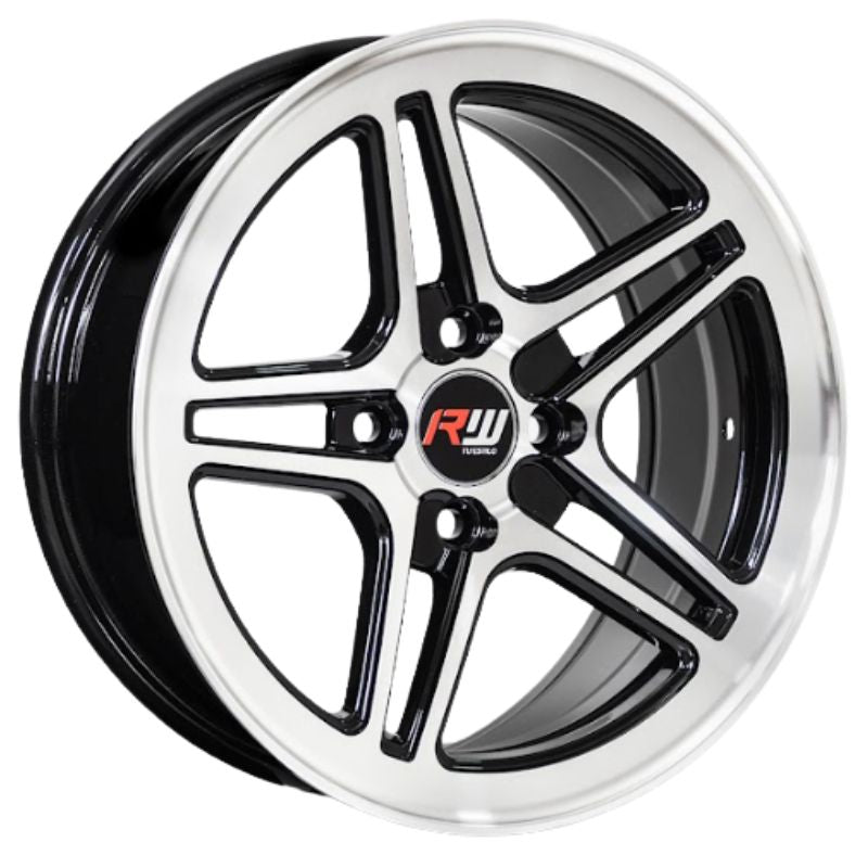 RW® - 15X7 4X100 ET30 CB73.1 BLACK MACHINE