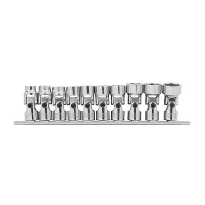 JONNESWAY® JUEGO DE DADOS UNIVERSALES FLEXIBLES 3/8" (10 PIEZAS)