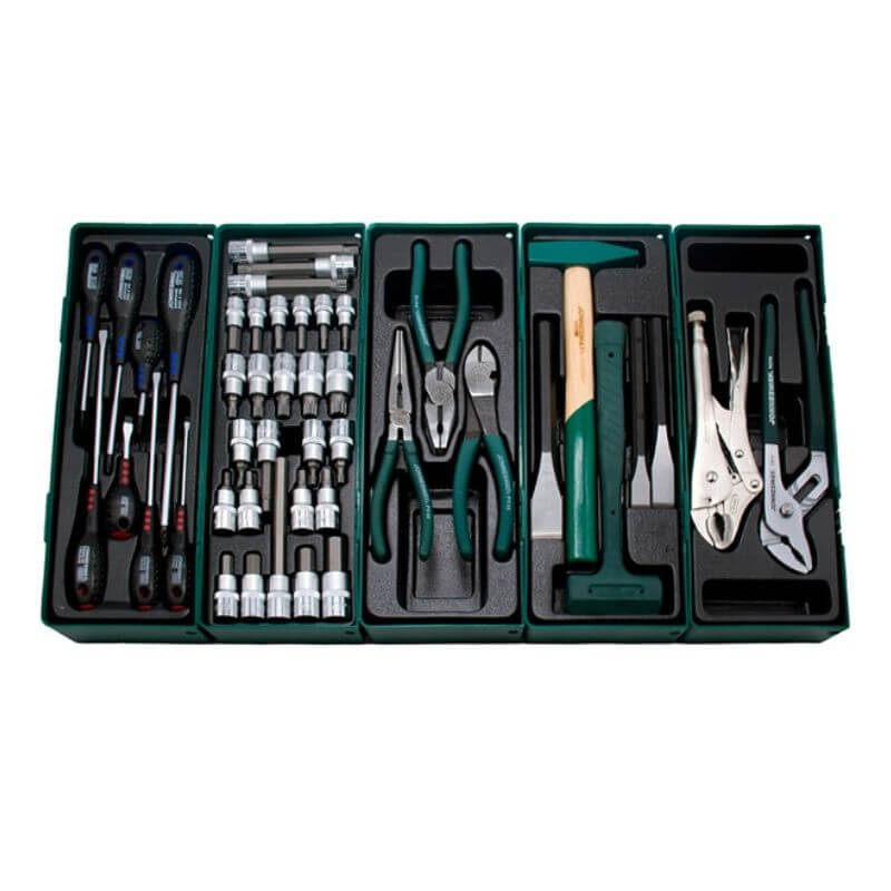 JONNESWAY® JUEGO DE HERRAMIENTAS 'P2710SP + P018SP + S06H427SP + AG010026SP + D04PP08SP' (C-7DC2B) (45 PIEZAS)