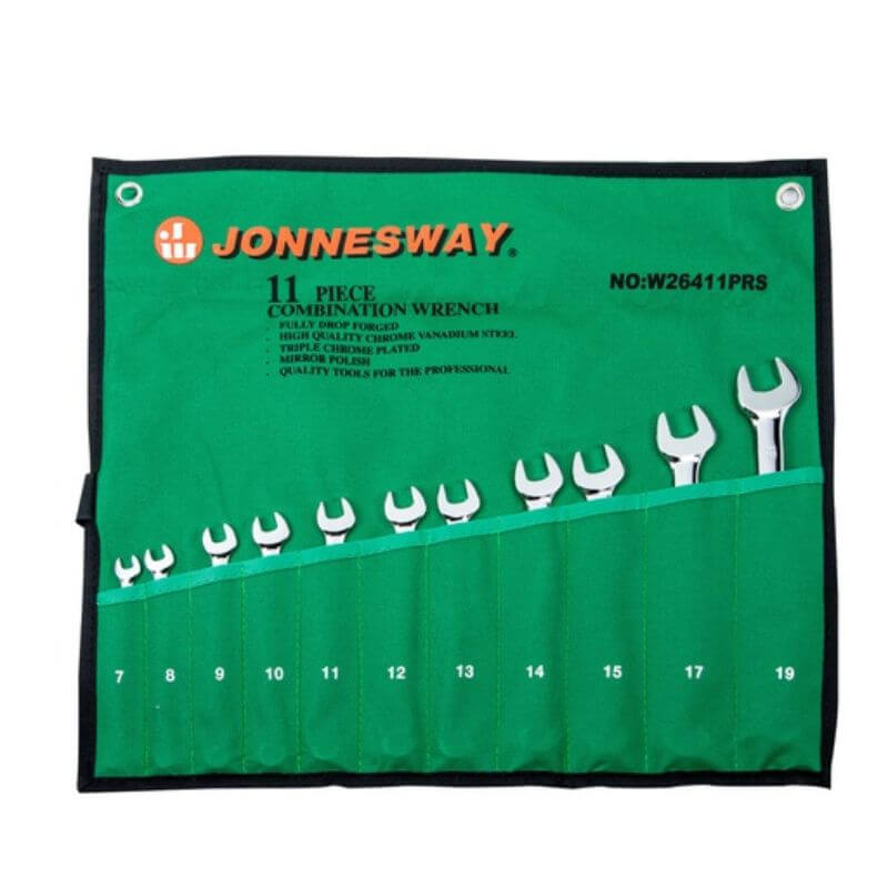 JONNESWAY® JUEGO DE LLAVES MIXTAS MILIMETRICA (11 PIEZAS)
