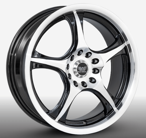 RW® - 17X7 5X114.3/5X120 ET40 CB73.1 B/M LIP POLISHED
