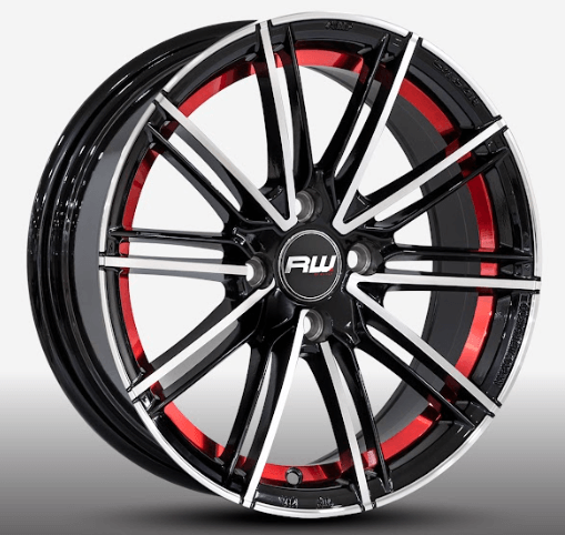 RW® - 15X7.5 4X100 ET35 CB73.1 BM/RED UNDERCUT