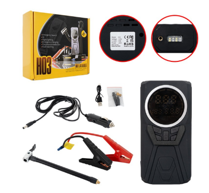 JUM STARTER MULTIPROPOSITO 4 CON LUZ PARA INFLAR EN 1 12 VOLTIOS