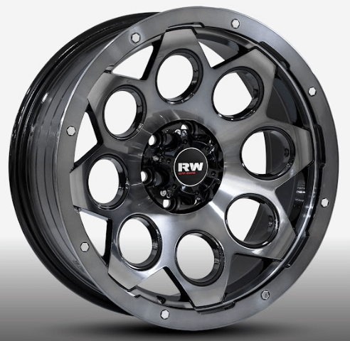 RW® - 17X9.0 6X114.3 ET0 CB66.1 BLACK/BLACK FACE