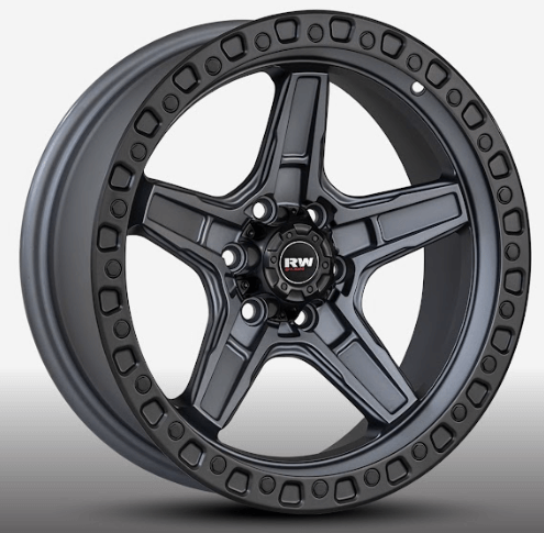 RW® - 17X9 6X114.3 ET0 CB66.1 SMATEBLACK RING/SMATE GM F