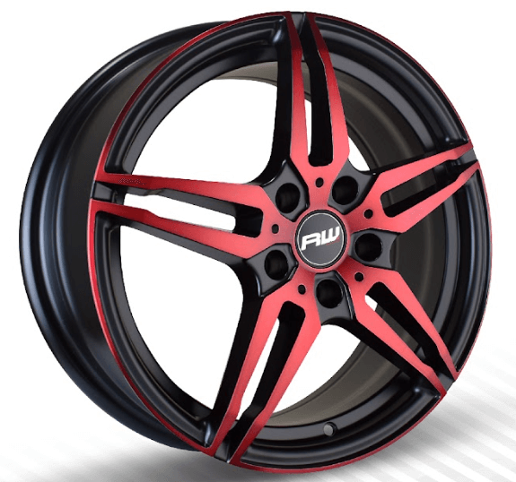 RW® - 17X7 5X114.3 ET32 CB73.1 SMATE B/RED MACHINED