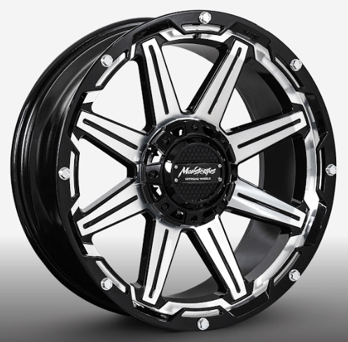 RW® - 20x9.5 6X135/6X139.7 ET10 CB110.5 BLACK MACHINED BL