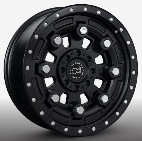 RW® - 20x9 6X139.7 ET0 CB110.5 SMATE BLACK/ RIVETS