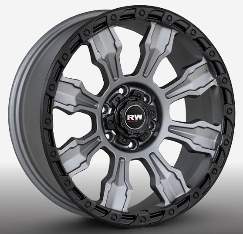 RW® - 20X9 6X139.7 ET20 CB110.5 SMATE BLACK RING/SMATE G