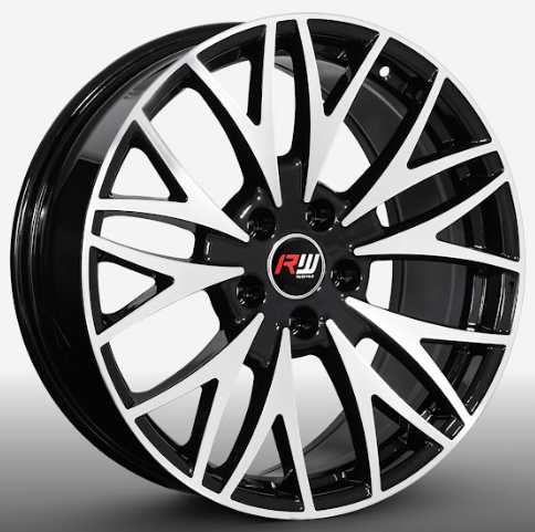 RW® - 19X8 5X120 ET30 CB72.6 BLACK/MACHINE