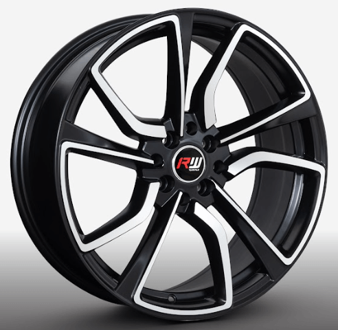 RW® - 18X8 4X100/4X114.3 ET45 CB73.1 SMATE BLACK MACHINE