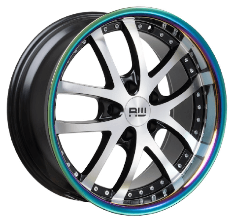 RW® - 18X8.5 5X120 ET35 CB73.1 BM/RAINBOW LIP- R