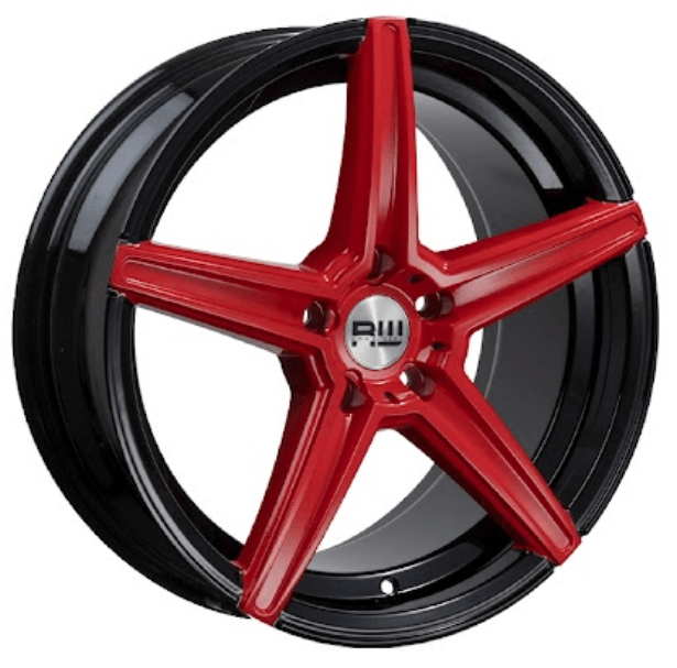 RW® - 18X8.5 5X114.3 ET45 CB73.1 BLACK/RED