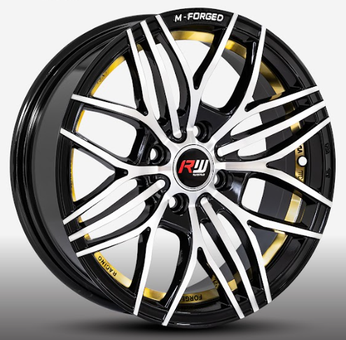 RW® - 15X7 4X100 ET30 CB73.1 BM/GOLD UNDERCUT